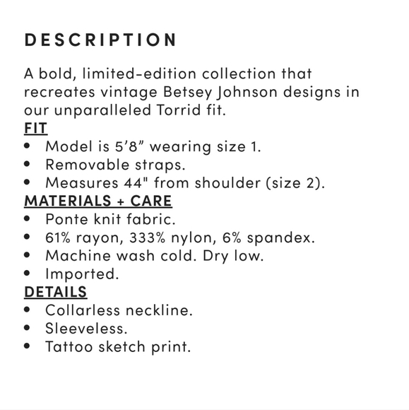 🎀Betsey Johnson Pink Tattoo Dress - Picture 5 of 7